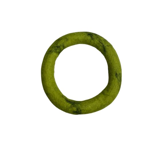 New Zealand Natural Wool Fuzzy Ring Dog Toy