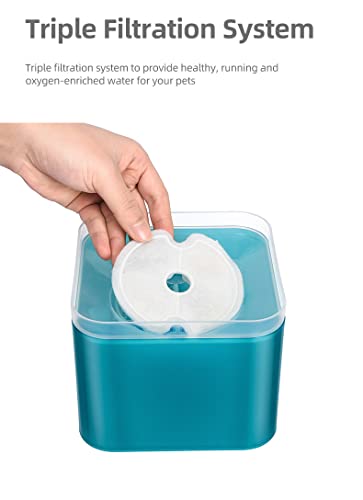 Cat Water Fountain 2L With 2 Packs Carbon Filters