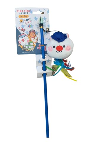 Cat toys 45cm  Sing Single Rabbit Interactive Cat Wand
