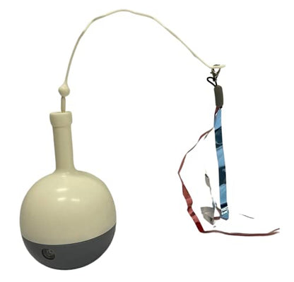 Cat Interactive Toys for Indoor Cats Roly Poly Feather Toys Pet Electric Exercise Automatic Feeder, 3 Feather Replacements, Pink