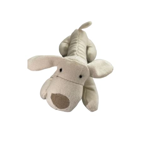 Billipets Natural Canvas Squeaking Dog Toy Doggie, Durable Dog Toys for Puppy Teething, Dog Toys For Puppy, Small Dogs & Large Dogs Rope Toys - Natural Cotton & Non-toxic