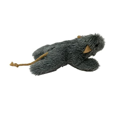 9cm Plush Lying Mouse and 5cm Mini Mouse Cat Toys 2 pcs set