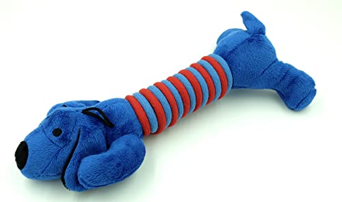 Blue squeaky dog best sale toy