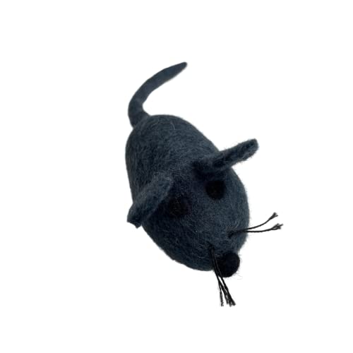 Billipets 8cm Wool Fat Mouse with pointed nose Cat Toy