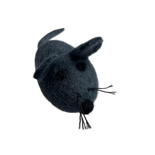 Billipets 8cm Wool Fat Mouse with pointed nose Cat Toy