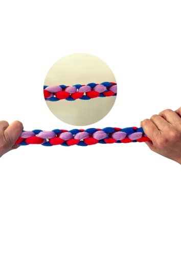 40cm Hand Weave Body Squeaky Dog Toy (Blue Cat)