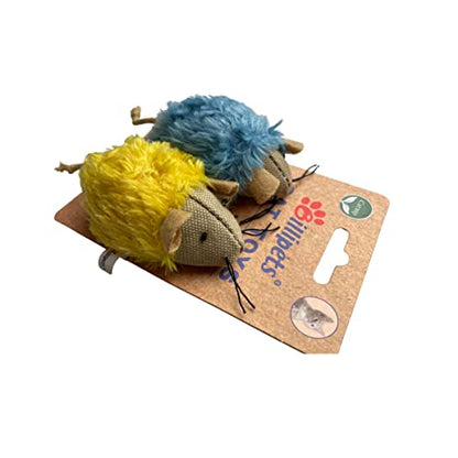 7.5cm Plush Mouse Cat Toys (2pcs Set)