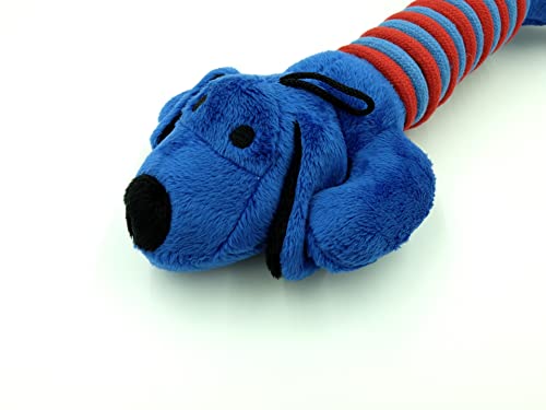 Billipets 30cm Long Bellies Durable Squeaky Dog Toy with Tough Rope