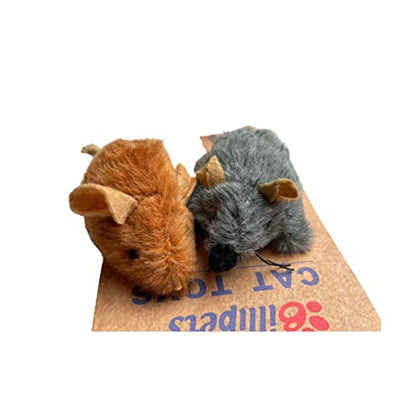 7cm Plush Mouse and 5cm Mini Mouse Cat Toys (2pcs set)