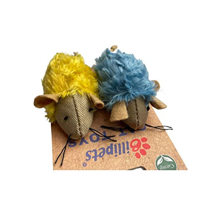 7.5cm Plush Mouse Cat Toys (2pcs Set)